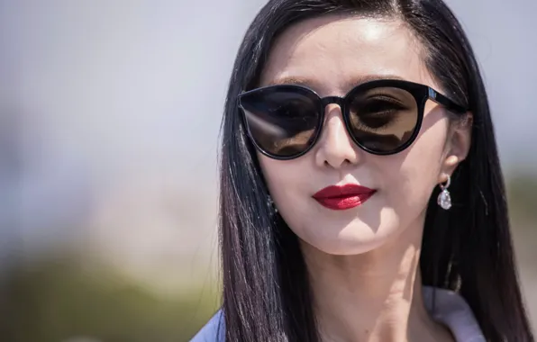 Взгляд, портрет, макияж, актриса, очки, певица, Fan Bingbing, Фань Бинбин