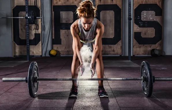 Female, workout, fitness, deadlift