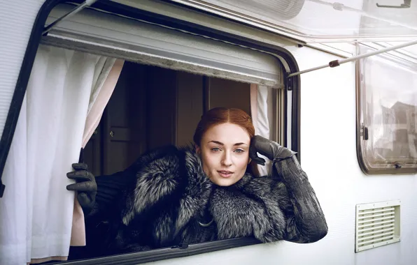 Картинка A Song of Ice and Fire, Game of Thrones, season 7, Sophie Turner, Sansa Stark, …