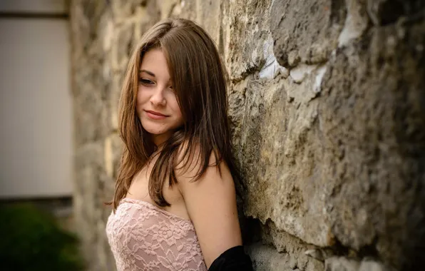 Улыбка, портрет, боке, Дана