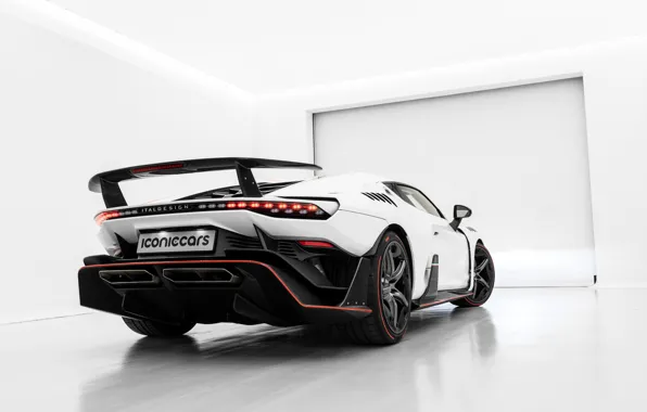 Суперкар, вид сзади, 2018, ItalDesign, Zerouno