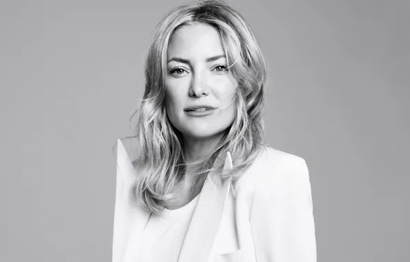 Портрет, актриса, черно-белое, Kate Hudson