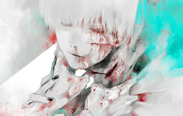 Руки, арт, парень, Tokyo Ghoul, Токийский Гуль
