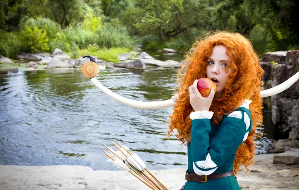 Девушка, Brave, Merida, Fenyachan