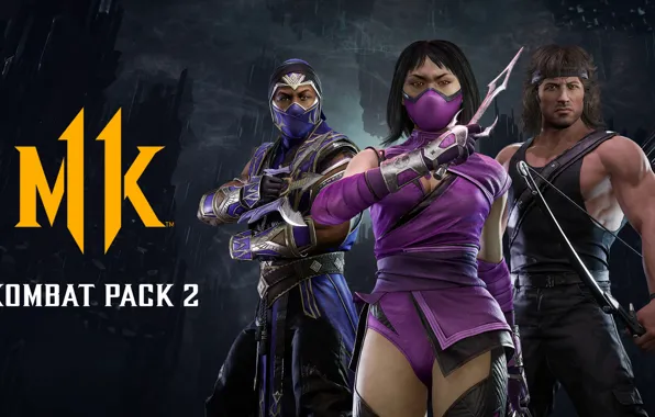 Rain, mortal, kombat, Kombat, Mileena, Rambo, Pack, mortal kombat 11 ultimate