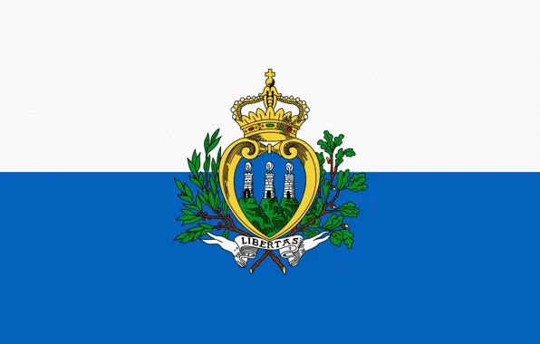 Флаг, Photoshop, San Marino, Libertas, Сан Марино