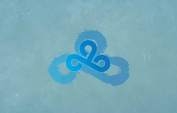 Отражение, лёд, logo, counter-strike, csgo, cs go, cloud9