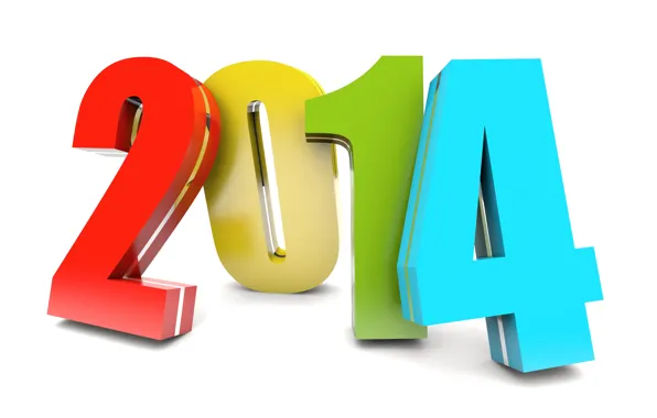 Картинка цвета, фон, цифры, new year, 2014