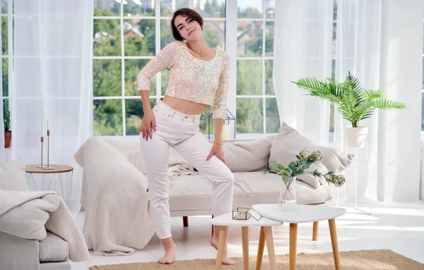 Short hair, model, brunette, gorgeous, photoshoot, posing, beautiful face, indoors