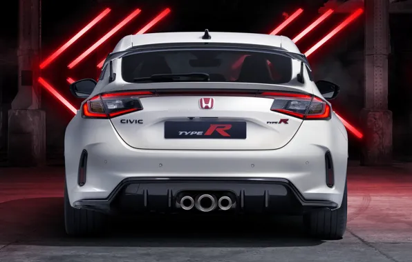 Картинка Honda, вид сзади, Civic, Type R, 2022