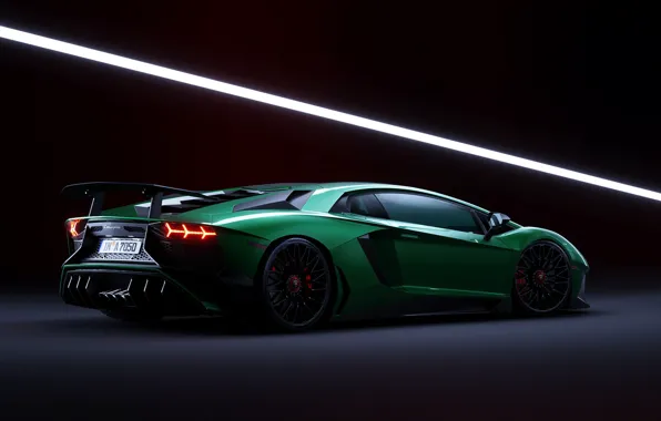 Lamborghini, Green, Aventador, Artwork, CGI, Aventador SV