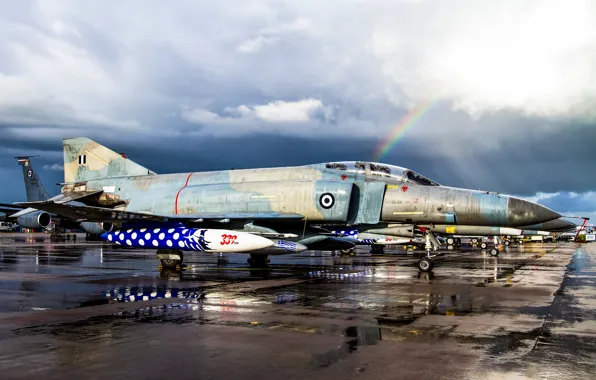 Картинка оружие, аэродром, McDonnell Douglas, F-4E Phantom II, Hellenic Air Force