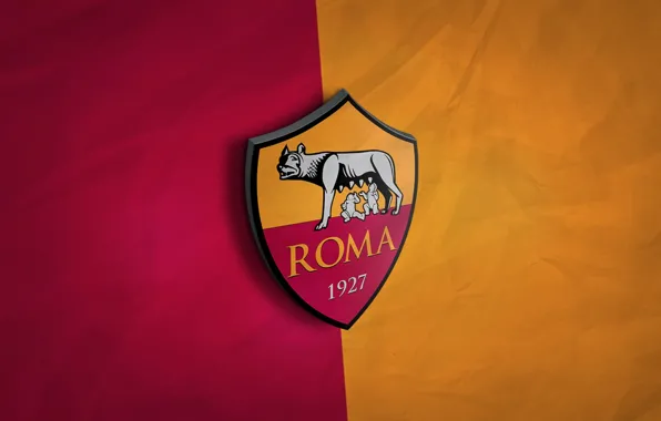 Wallpaper, sport, Italy, football, AS Roma, Serie A, 3D logo