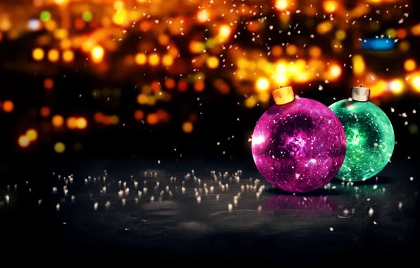 Картинка Новый Год, Рождество, Christmas, balls, New Year, Happy, Merry