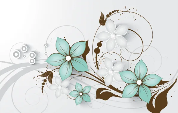 Картинка цветы, абстракция, фон, узор, текстура