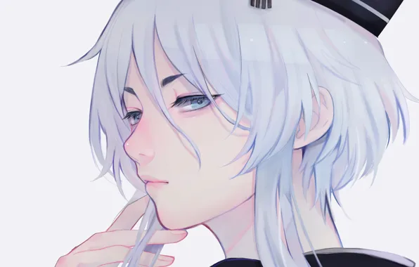 Цветок, рука, шляпка, парень, Touken Ranbu, Танец Мечей