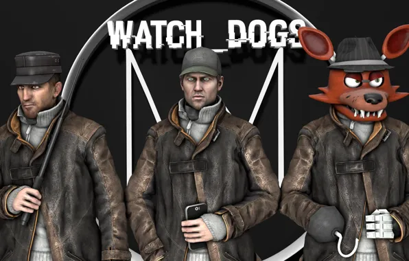 Watch Dogs, Aiden Pearce, Five Nights At Freddys, garrys mod.