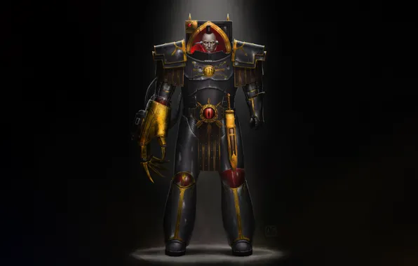 Минимализм, Игра, Стиль, Воин, Солдат, Fantasy, Horus Heresy, Warhammer 40000