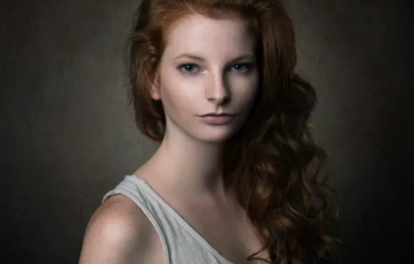 Портрет, веснушки, губки, локоны, Kristina, Michael Schnabl, Fine Art Portrait