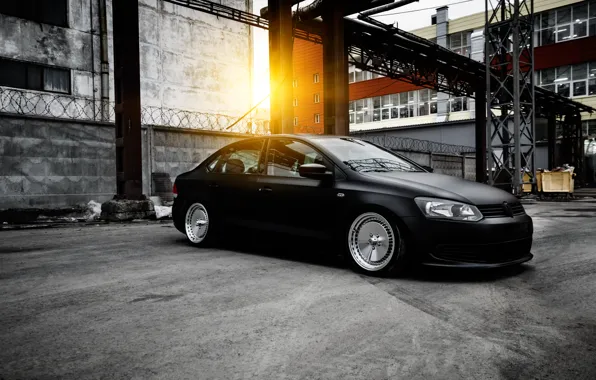 Volkswagen, polo, stance, bagged, пневма, ekaterinburg, airlift, полоседан