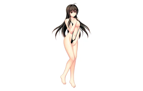 Girl, sexy, cleavage, long hair, boobs, anime, beautiful, pretty