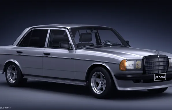 Картинка AMG, render, Mercedes - Benz, 3d, w123, model 3d