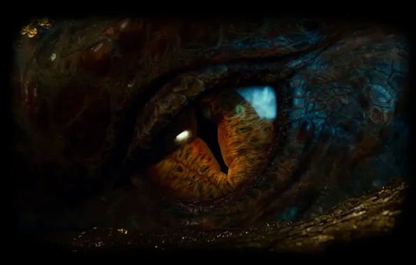 Глаз, Дракон, чешуя, зрачок, Dragon, eye, Хоббит, The Hobbit