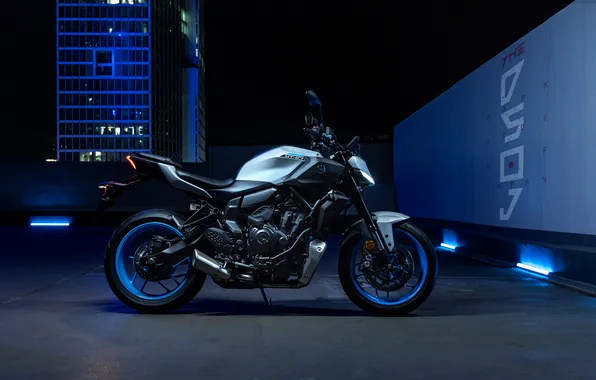 Картинка Yamaha, Night, Bikes, 2025, MT-07, Yamaha MT-07