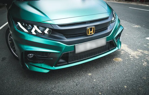 Картинка Honda, символика, иномарка, бампер передний