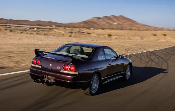 Nissan, GT-R, Skyline, R33, Nissan Skyline GT-R, rear view