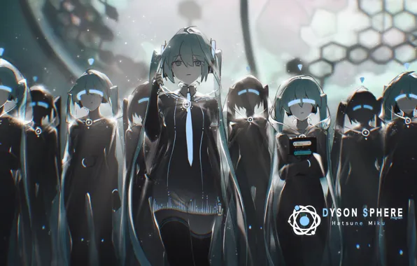 Девушка, Hatsune Miku, Vocaloid, клоны