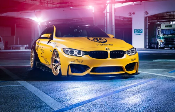 Картинка BMW, Light, Black, Yellow, F82, Sight, LED