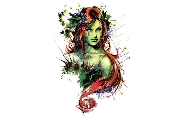 Картинка art, comics, redhead, dc universe, poison ivy