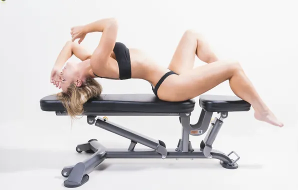 Картинка girl, sexy, legs, boobs, Hot Body, blonde, pose, fitness