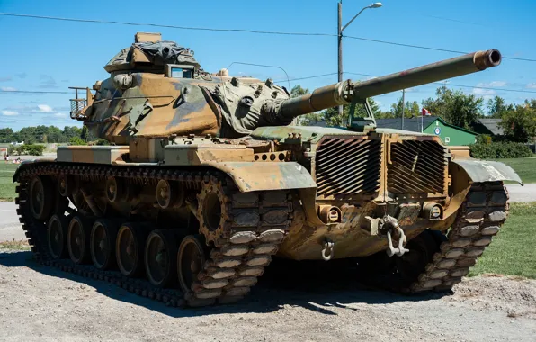 Картинка танк, США, бронетехника, средний, M60, 1960-х годов