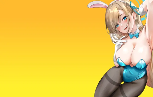 Girl, hot, sexy, boobs, anime, stockings, breasts, big boobs