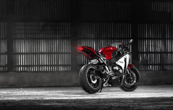 Картинка мотоцикл, red, Honda, rear, CBR, 1000RR