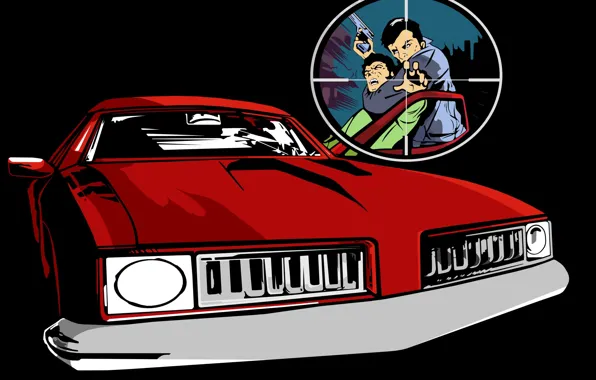 Авто, лого, прицел, gta3