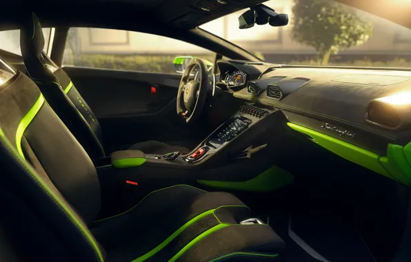Lamborghini, steering wheel, Huracan, dashboard, car interior, torpedo, Lamborghini Huracan Tecnica