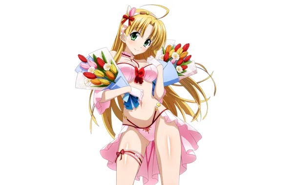 Girl, sexy, lingerie, pantsu, bra, cleavage, panties, green eyes