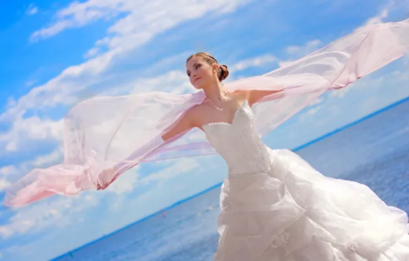 Картинка девушка, настроение, невеста