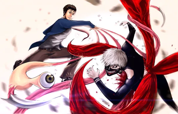 Game, monster, alien, anime, crossover, fight, eye, manga