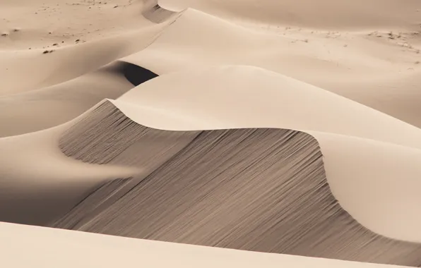Песок, природа, пустыня, дюны