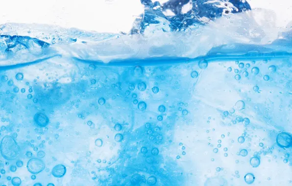 Картинка вода, синий, ice, summer, fresh
