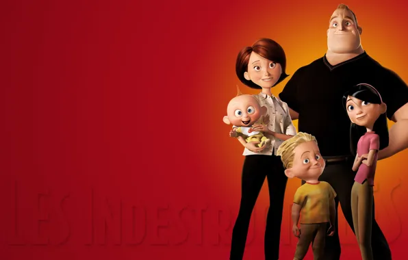 Картинка фон, семья, The Incredibles, Суперсемейка