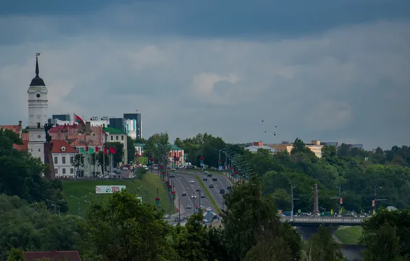 Пейзаж, город, беларусь, могилев
