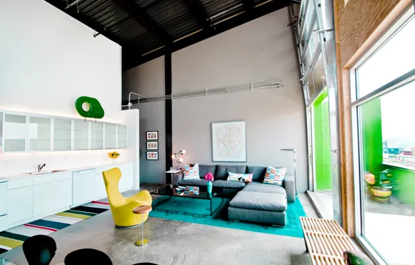 Дизайн, стиль, интерьер, лофт, Glass Loft, Weishouse