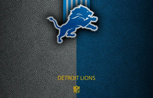 Wallpaper, sport, logo, NFL, Detroit Lions