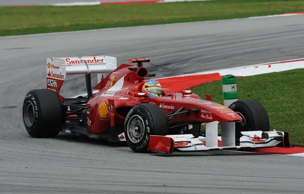 Картинка формула 1, ferrari, феррари, formula 1, 2011, Fernando Alonso, Malaysian GP, Фернандо Алонсо