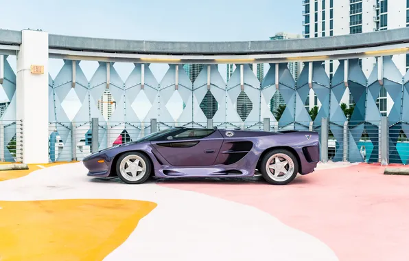 Roadster, Вектор, суперкар, supercar, вид сбоку, Vector, 1993, Vector Motors Corporation